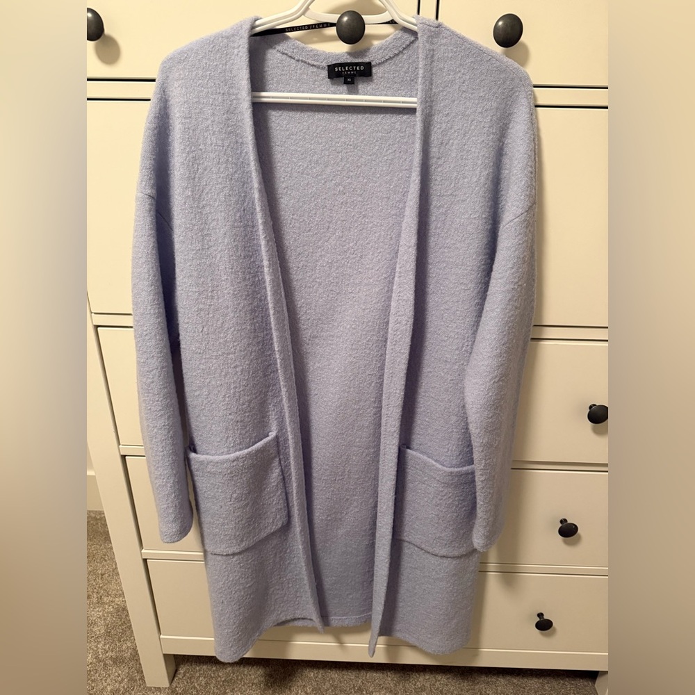 Light Blue Wool Cardigan